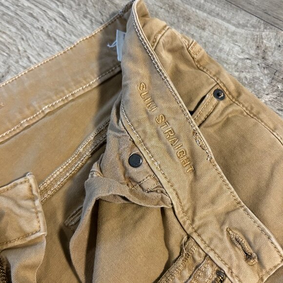 American Eagle Slim Straight Jeans 33x30 Tan/Khaki - Picture 5 of 6